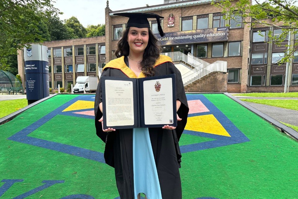 Charlotte overcame adversity to receive Keele’s highest accolade